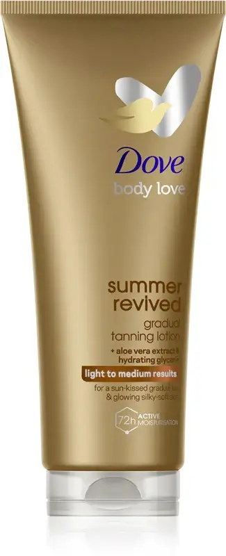 Dove Dermaspa Summer Revived Latte Autoabbronzante Corpo Colore Da Leggero A Medio 200 Ml