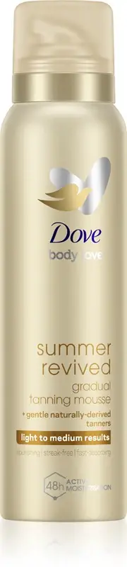Dove Summer Revived Mousse Autoabbronzante Colore Da Leggero A Medio 150 Ml