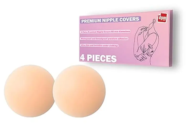 Dpm tapes Nipple Cover – Copricapezzoli Adesivi in Silicone, Delicati, sulla pelle, Discreti, Adattabili, Cuscinetti per capezzoli