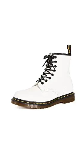 Dr. Martens 1460, Scarpe Da Barca Unisex Adulto, Bianco White Smooth, 40 EU