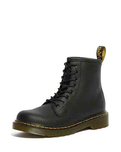 Dr. Martens Delaney Black Softy, Scarpe Brogue Stringate Unisex – Bambini, Nero