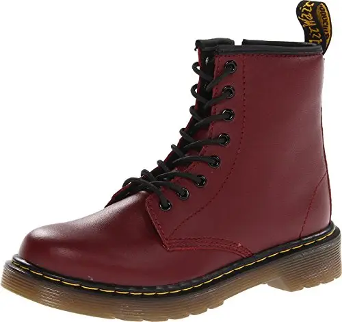 Dr. Martens DELANEY, Stivali Unisex Bambino, Rosso (Cherry Red)