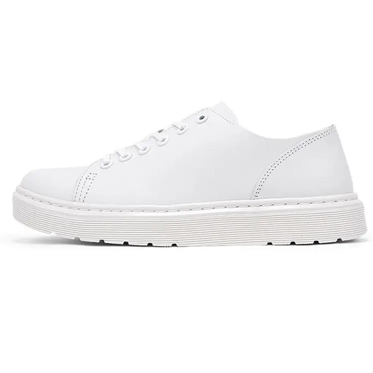 Dr Martens Dott Martens Dante Patchwork in Pelle Moda Casual Scarpe Basse Scarpe da Donna Bianco 22127100