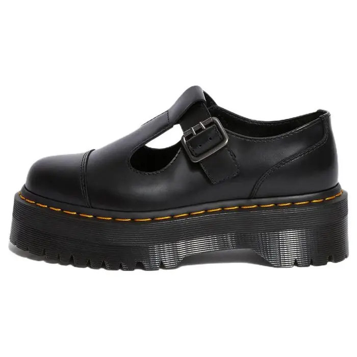 Dott Martens Pelle Confortevoli Moda Scarpe a Suola Spessa Scarpe da Donna Nero 15727001 41