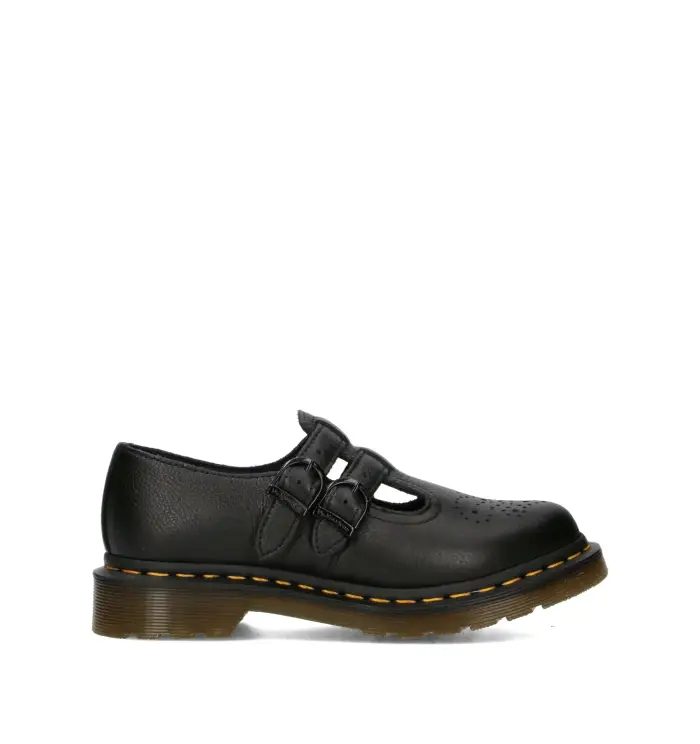DR MARTENS Mocassino donna nero in pelle Vario