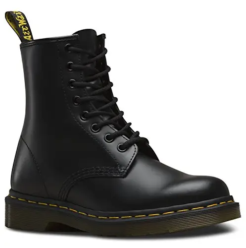 Dr. Martens Pascal Buttero, Bovver Boots Donna, Nero Black Virginia, 39 EU