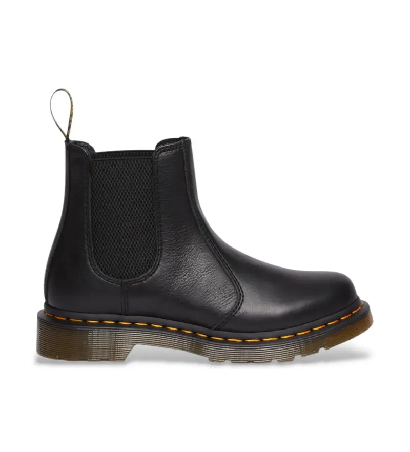 Dr Martens per donna. 30698001 Stivaletti in pelle nera Virginia 2976, Nero, Basso, Nessuno, Casual