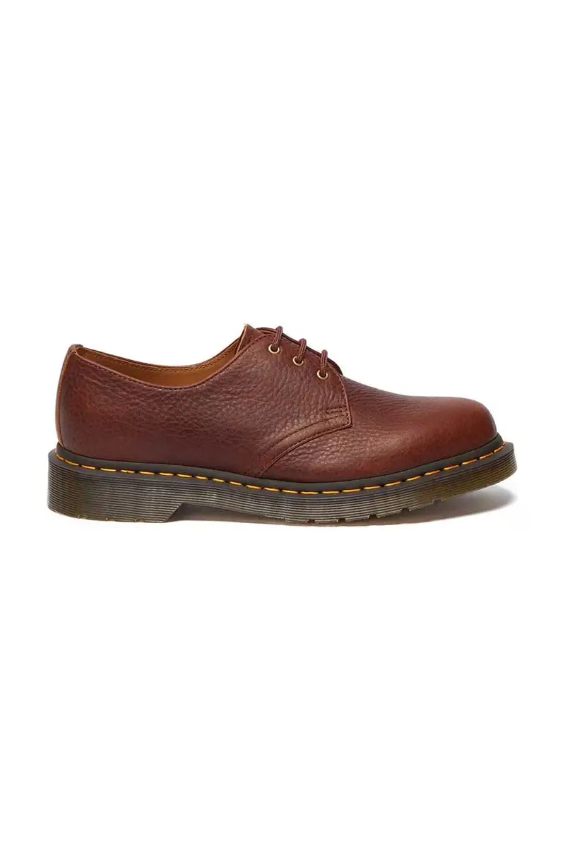 Dr. Martens scarpe in pelle 1461 uomo colore marrone DM31992253
