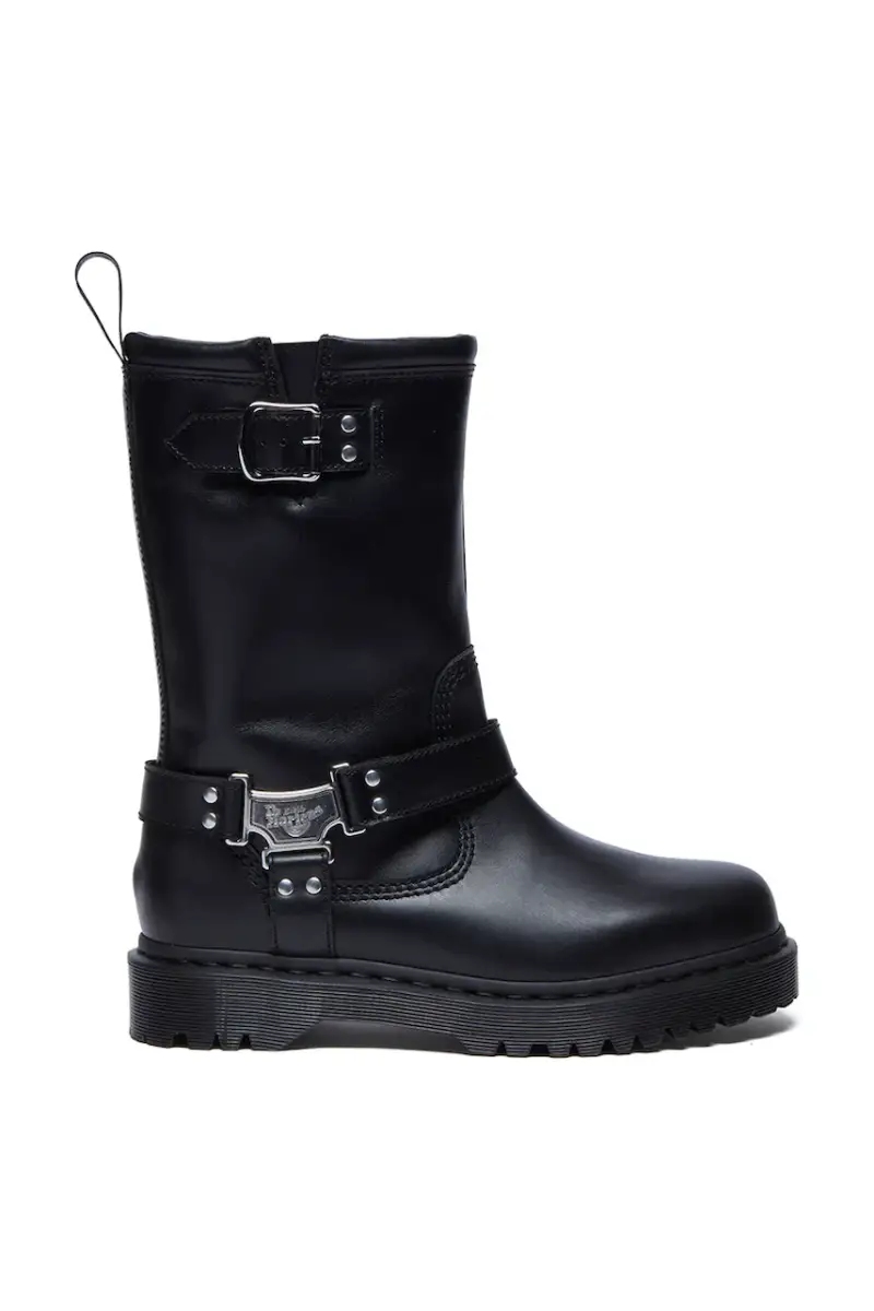 Dr. Martens stivaletti alla caviglia in pelle Anistone Hi donna colore nero DM32199001