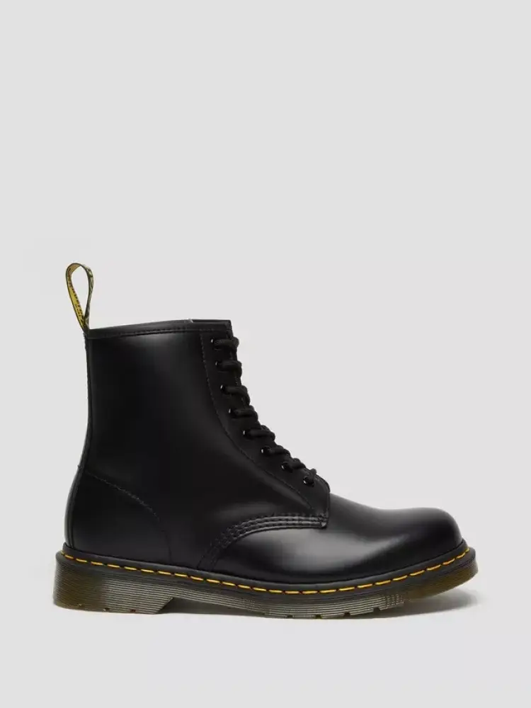 Dr.martens stivali stringati 1460 in pelle smooth nero