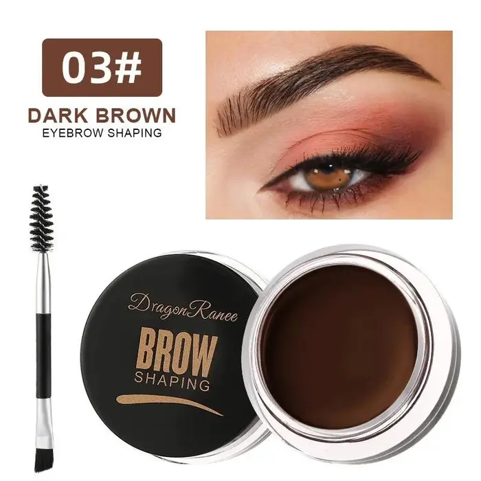 Dragon Ranee 3D Wild Sopracciglio Gel Cera Brow Styling Sapone Impermeabile di lunga durata Tinta Sopracciglia Enhancer Sopracciglia Bianco