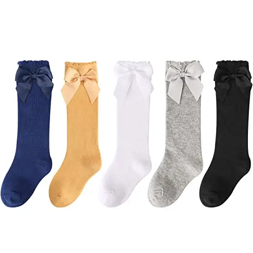 DRESHOW Calzini alti al Ginocchio Bambina Calzini per Bambini Calzini per Neonati Calzini Per Neonati In Cotone