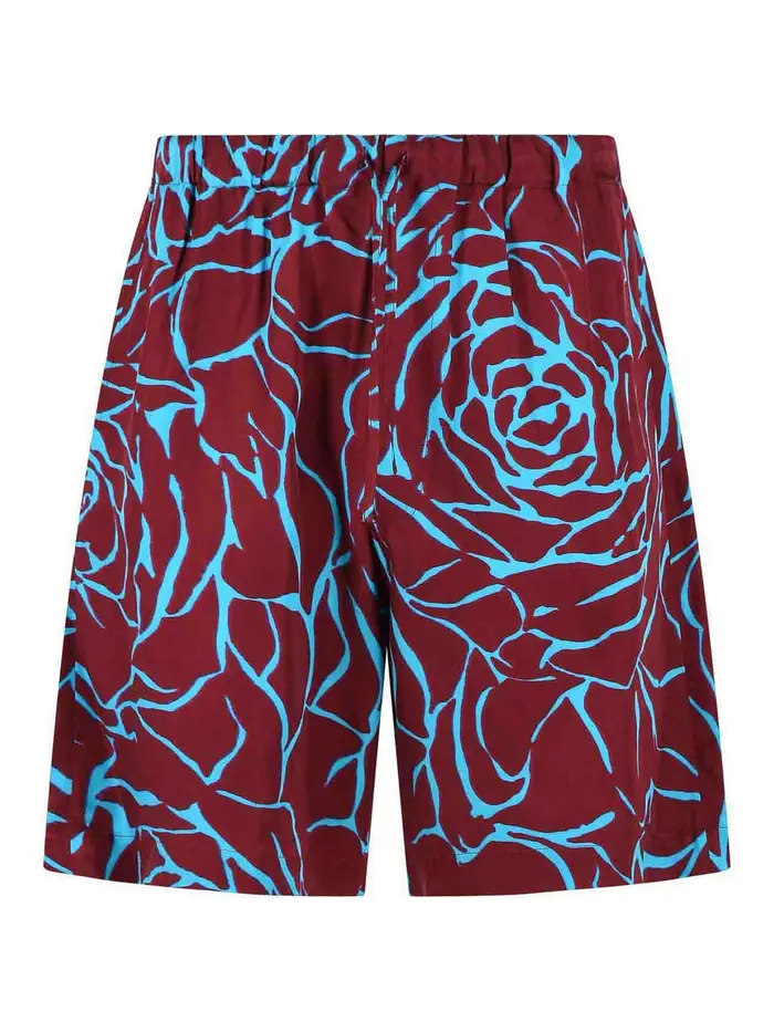 Dries Van Noten bermuda piperi Rosso Scuro