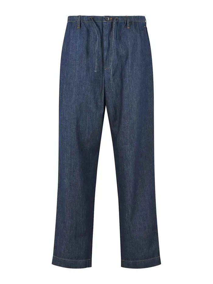 Dries Van Noten Pantaloni in cotone blu Penny
