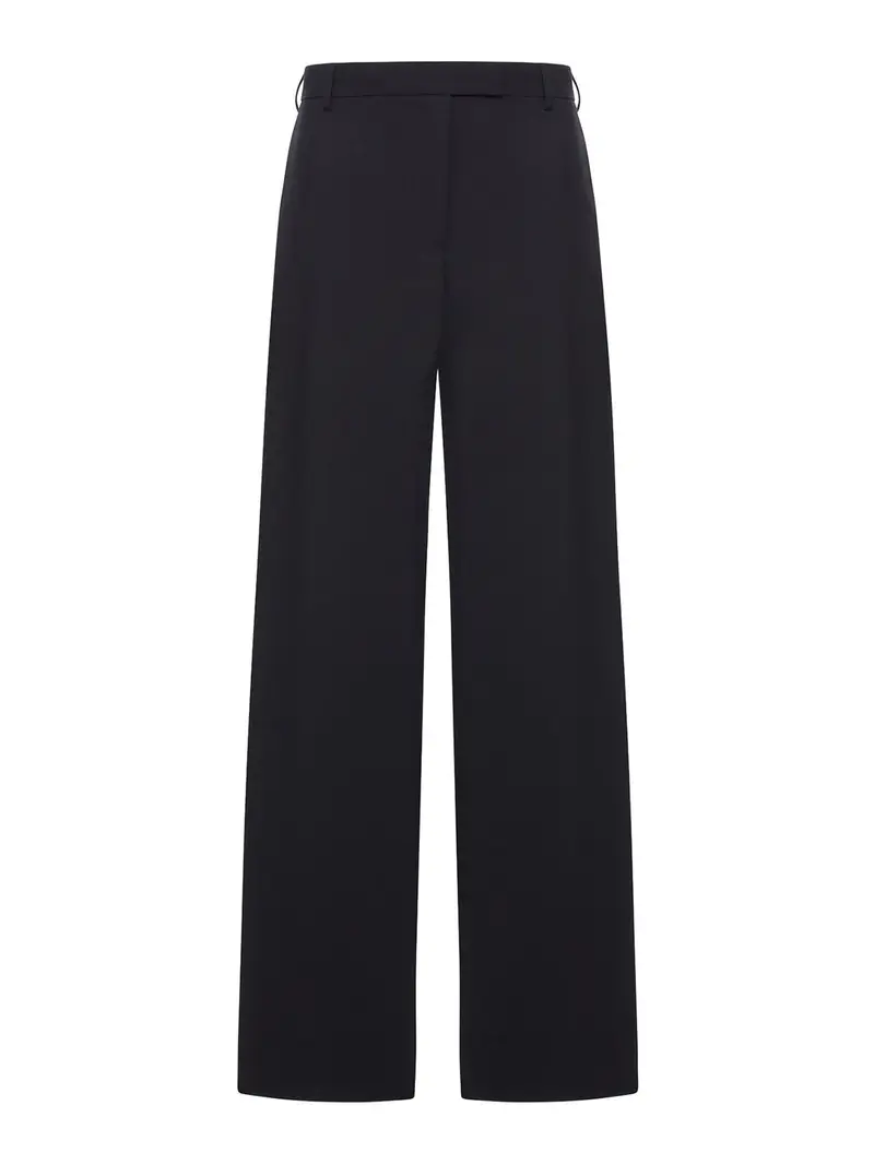Dries Van Noten Pantaloni sartoriali in lana mohair Nero