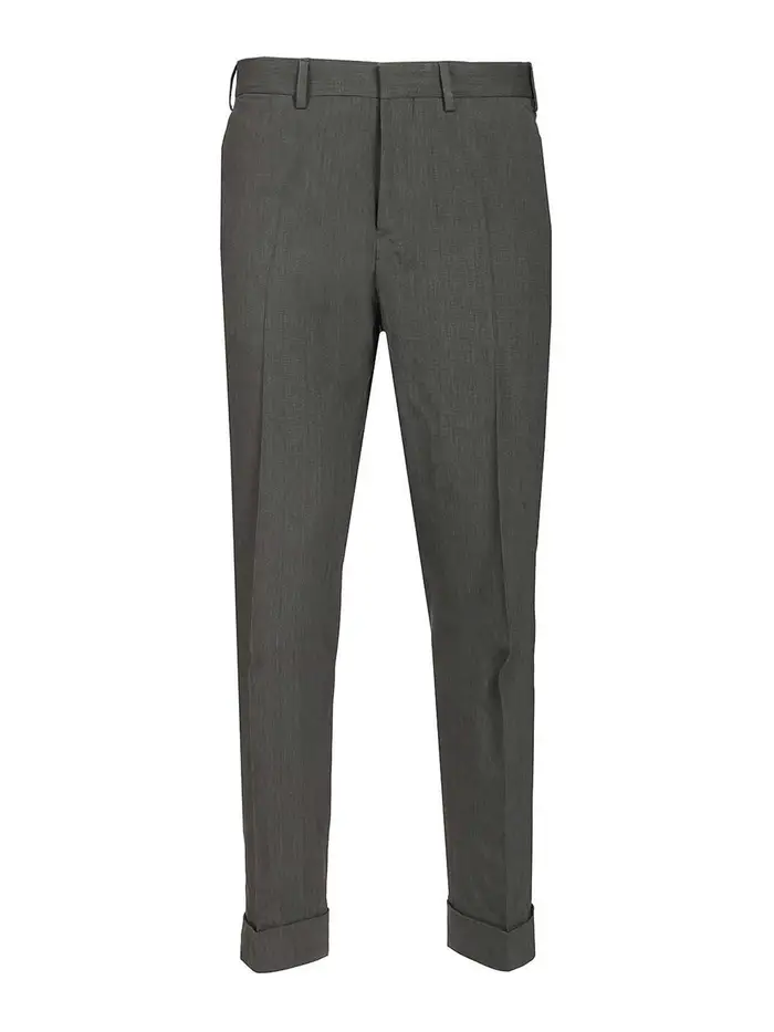 Dries Van Noten Pantaloni sartoriali in misto lino Grigio