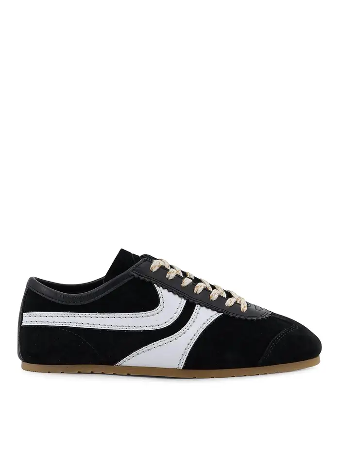Dries Van Noten Sneakers In Pelle Scamosciata Marrone