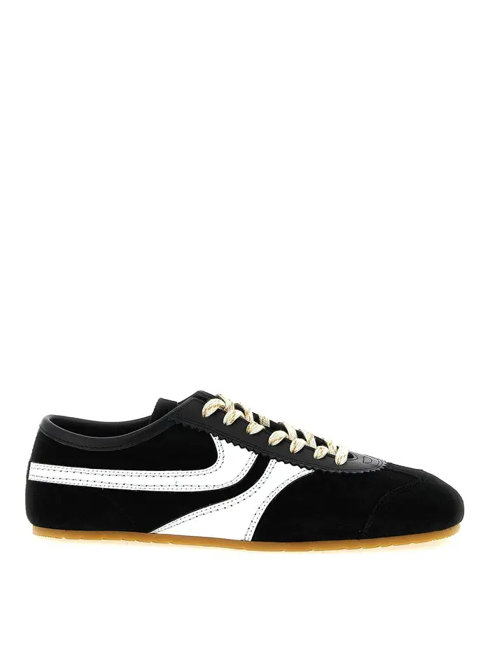 Dries Van Noten Sneakers in pelle scamosciata Nero