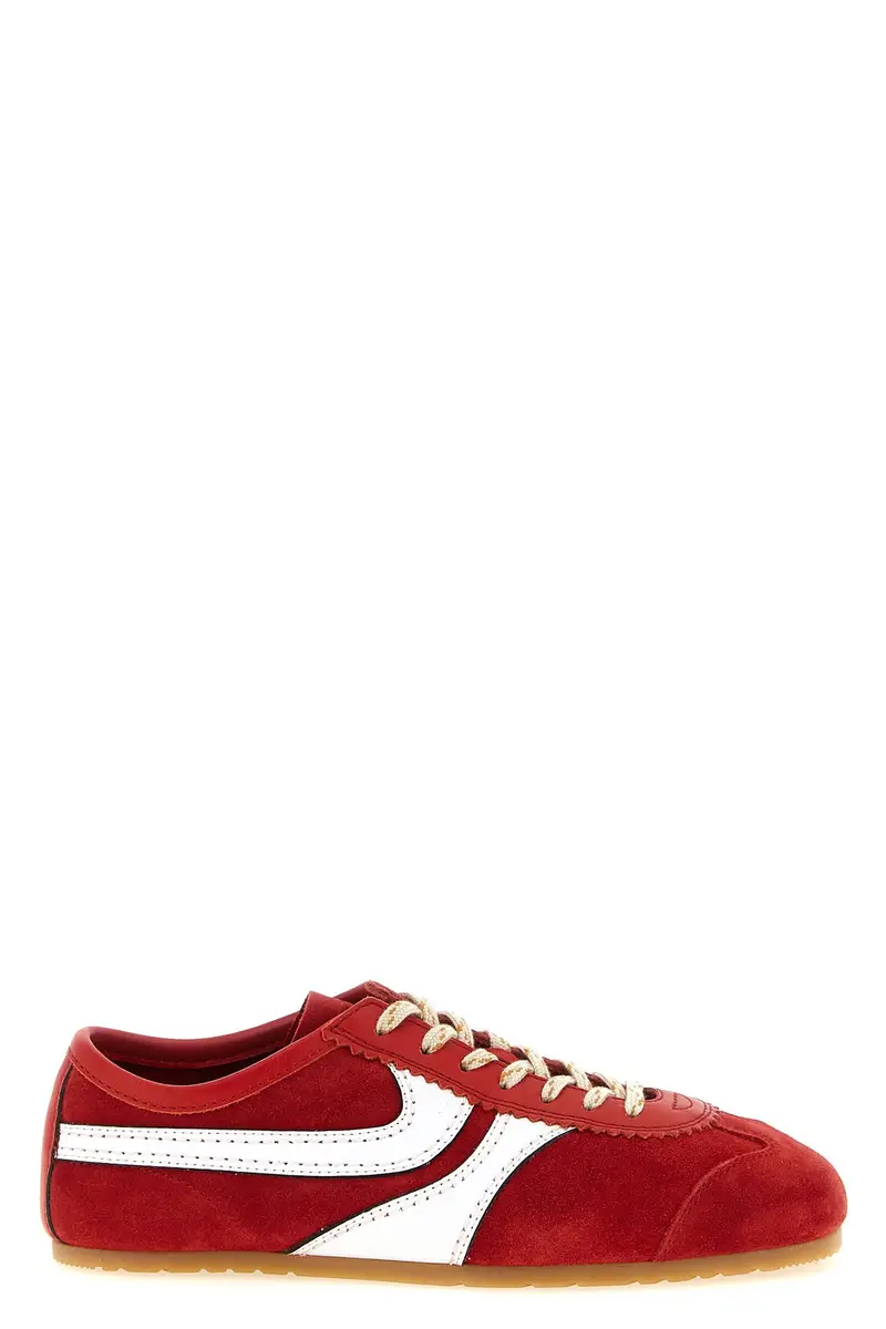 DRIES VAN NOTEN Sneakers Suede Rosso