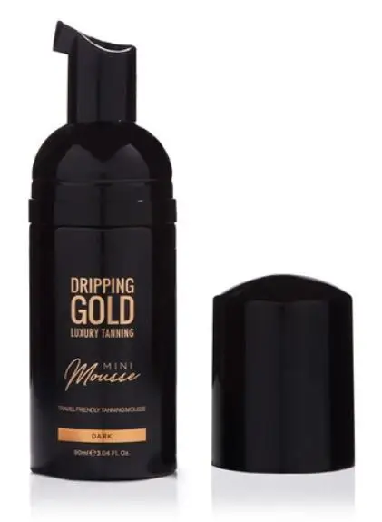 Dripping gold Schiuma autoabbronzante da viaggio scura( Mini Mousse) 90 ml