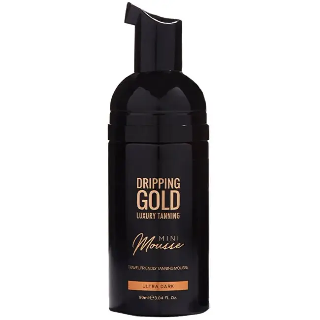 Dripping gold Schiuma autoabbronzante da viaggio Ultra scura( Mini Mousse) 90 ml