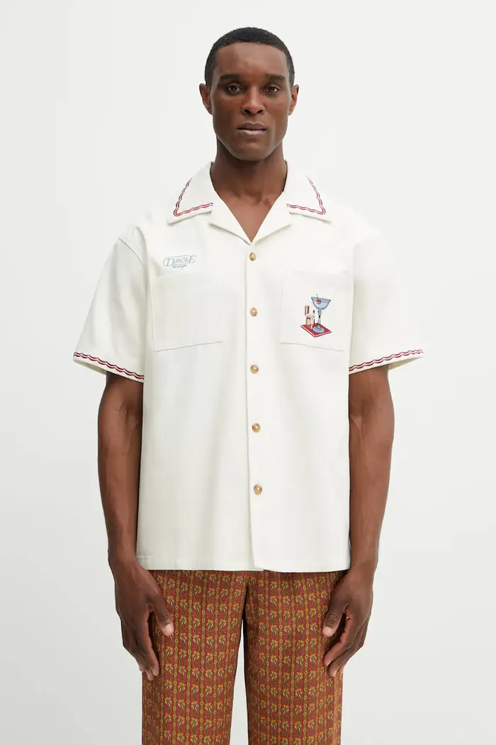 Drôle de Monsieur camicia in cotone Cocktail Beige