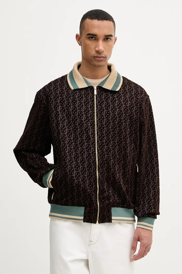 Drôle de Monsieur felpa La Veste SurvÍtement Monogramme Marrone
