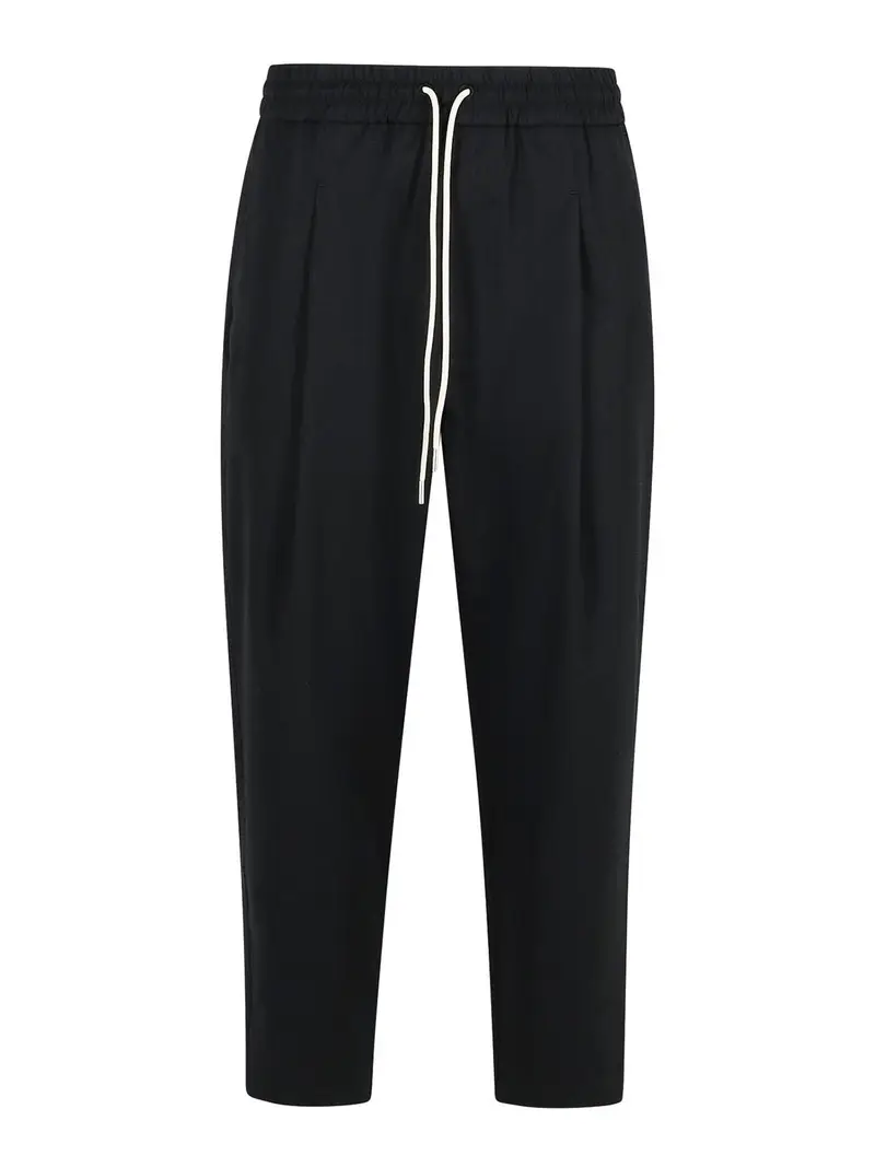 Drôle de Monsieur Pantaloni di cotone nero jogger