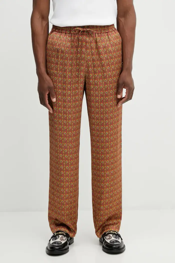 Drôle de Monsieur pantaloni Pantalon Paisley Rosso