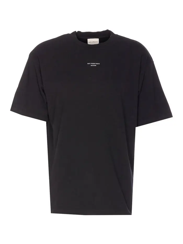 Drôle de Monsieur T-shirt con slogan Nero