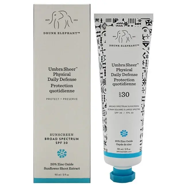 Drunk elephant Crema solare viso SPF 30 Umbra Sheer (Physical Daily Defense) 90 ml