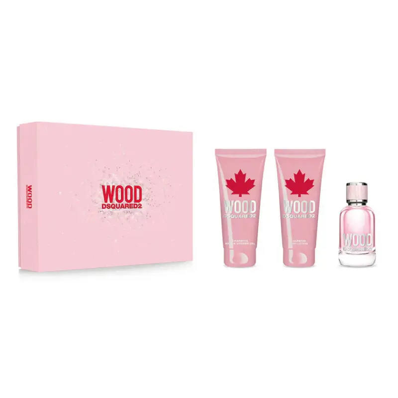 Dsquared2 Cofanetto Wood Femme Eau De Toilette 50ml + Gel doccia 50 Ml + Lozione corpo 50 Ml
