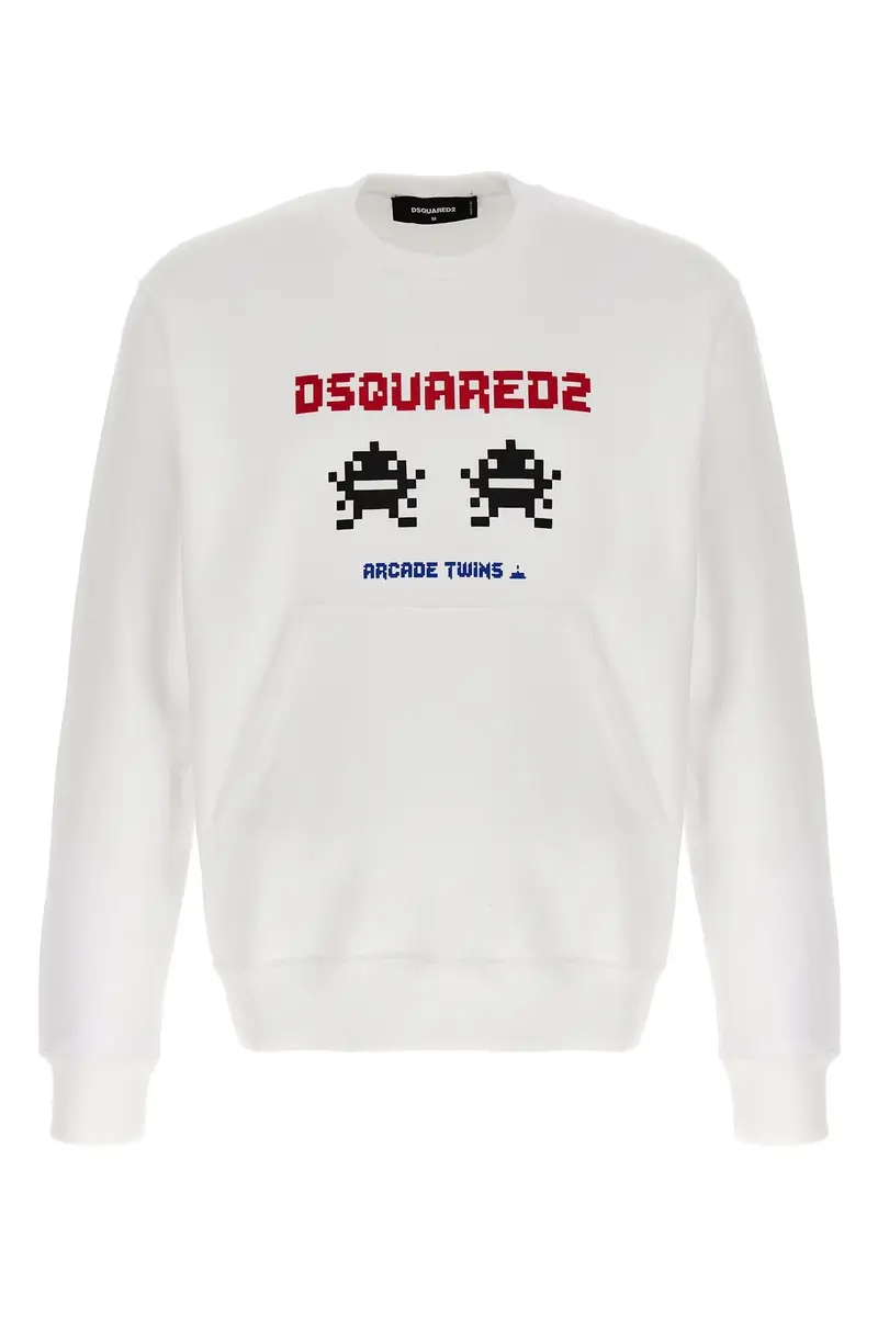 DSQUARED2 Felpa Cool Fit Bianco