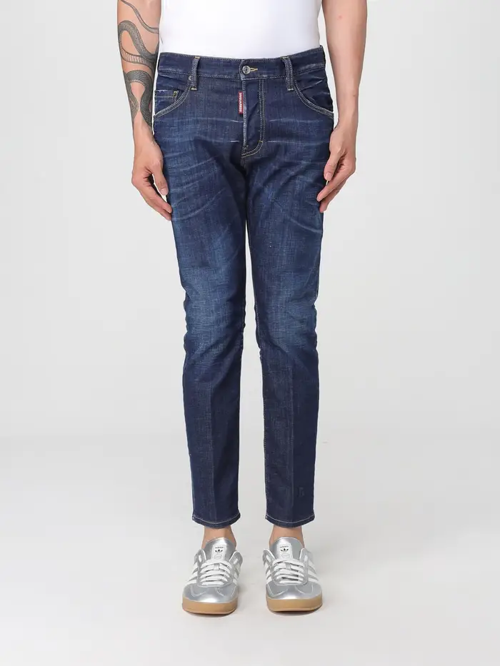 Jeans Dsquared2 in denim stretch Blu