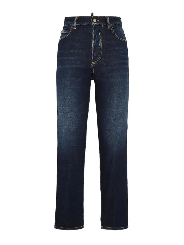 Pantaloni 5 Tasche Blu scuro