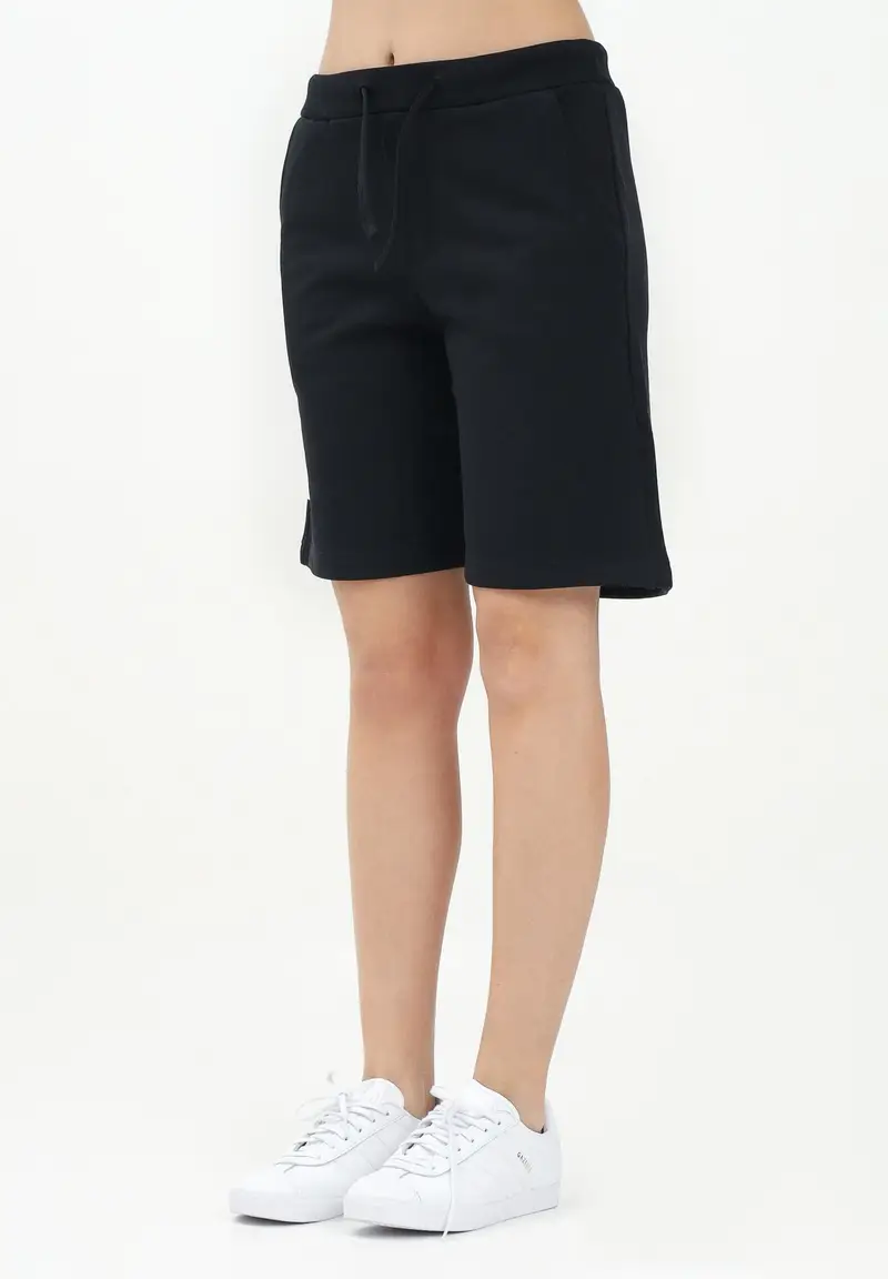 Dsquared2 Shorts sportivo nero per donna, ragazzi e bambini con stampa logo