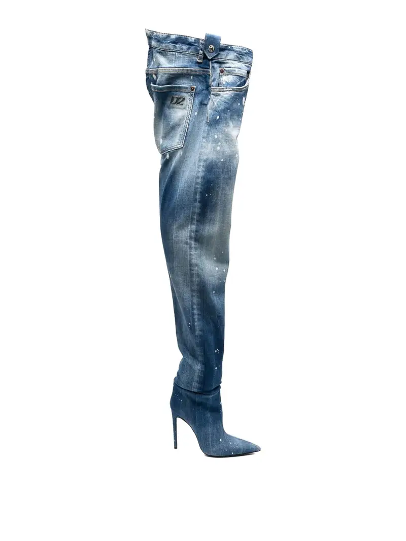 Dsquared2 Stivali con tacco Blu 4012628