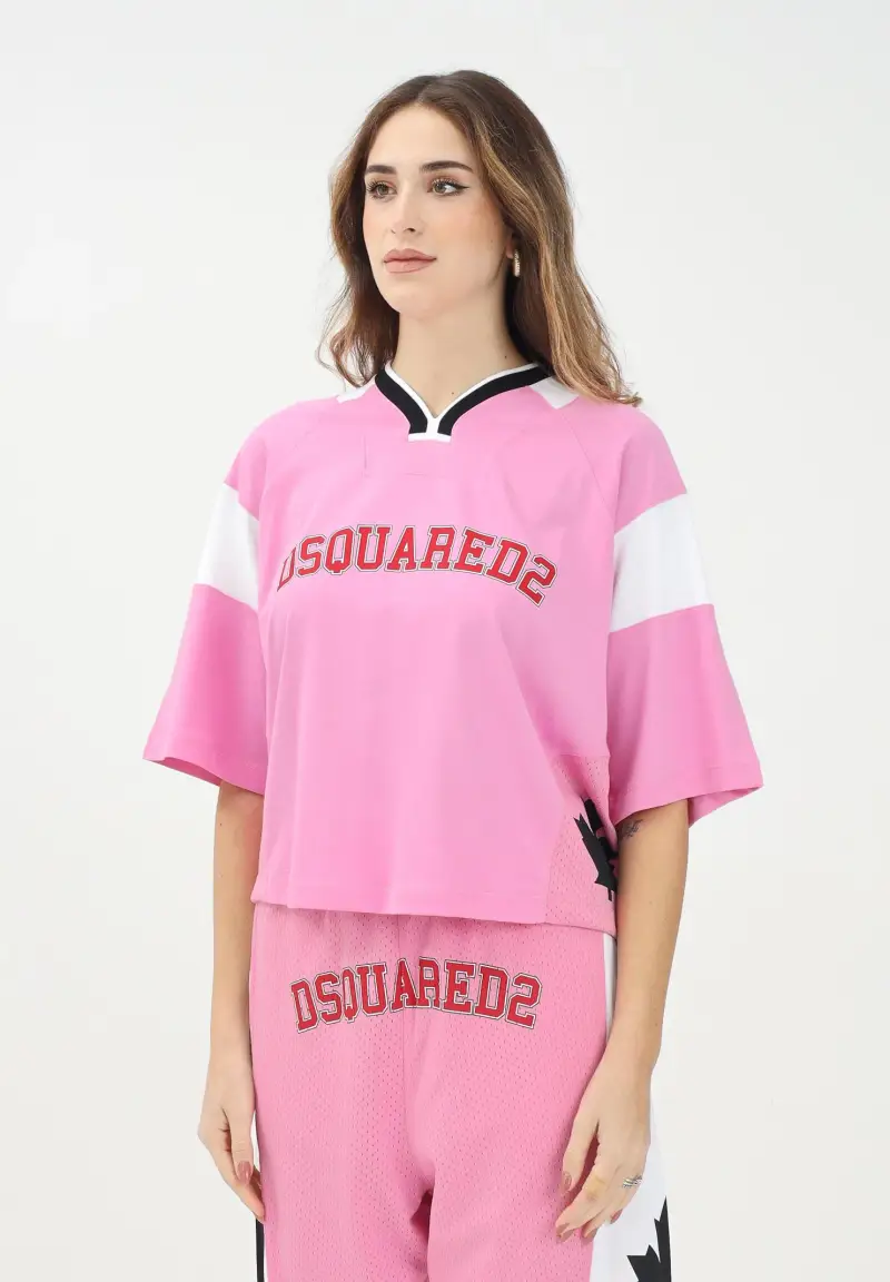 Dsquared2 T-shirt Bambina Rosa 3103399
