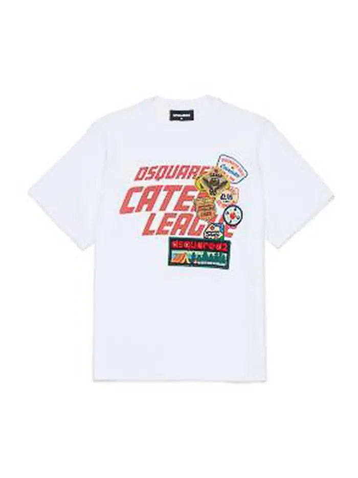 T-Shirt Con Applicazione Bianco