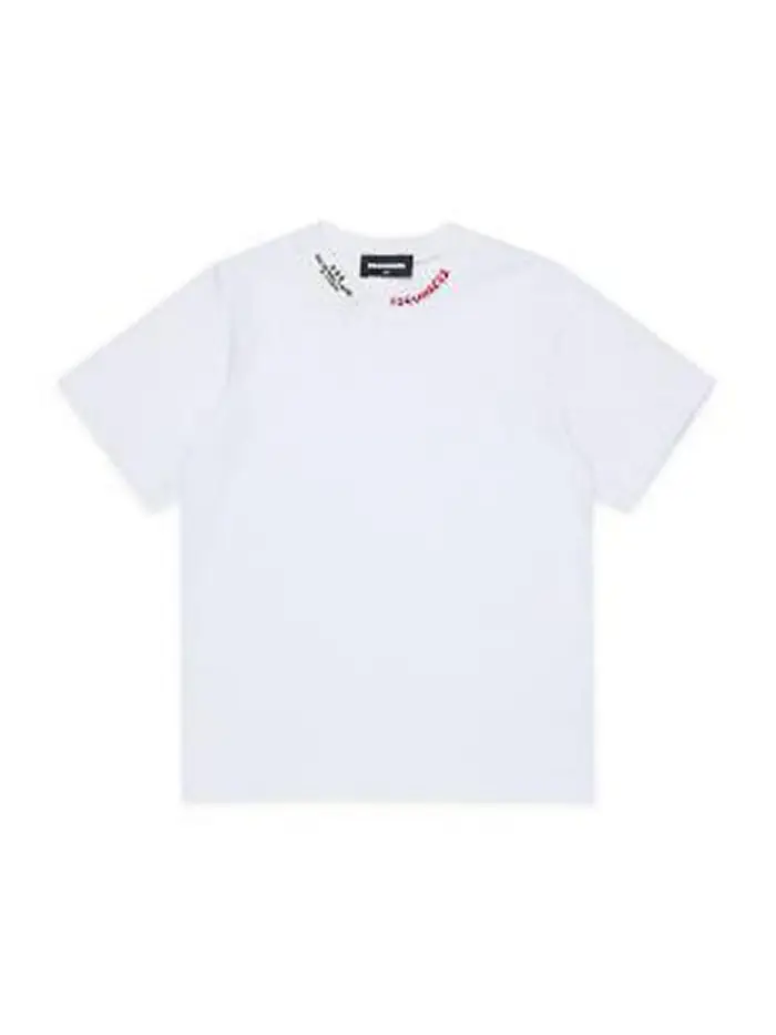 T-Shirt Con Ricamo Bianco