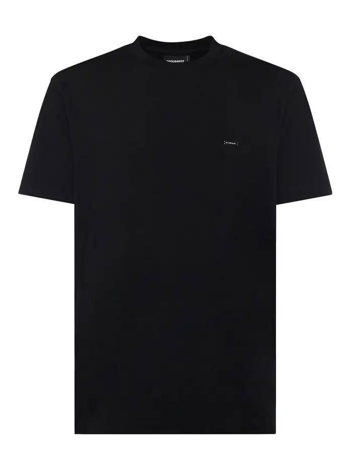 Dsquared2 T-shirt in jersey con logo Nero