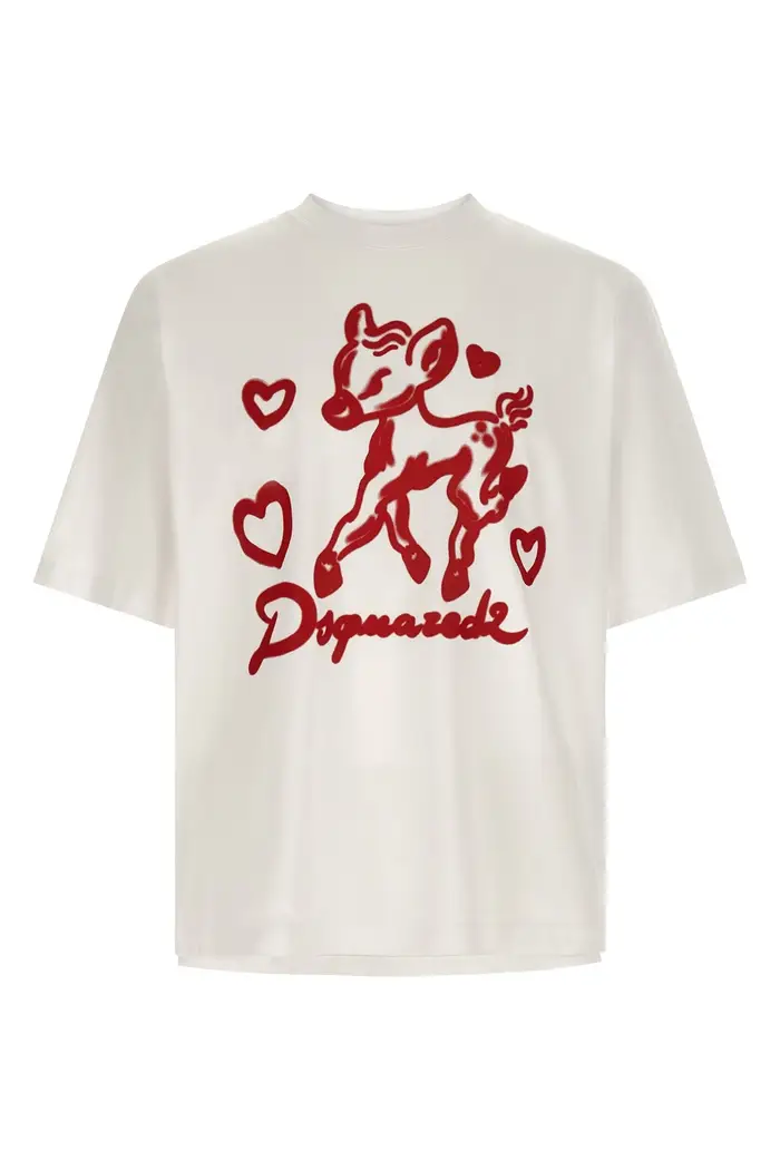 T-Shirt Stampa Rosso