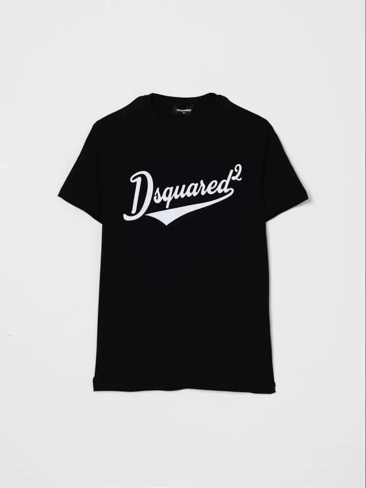 Dsquared2 tshirt nera bambino con logo