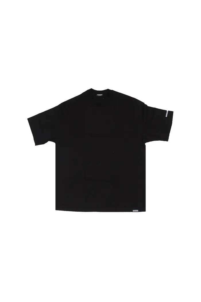 Dsquared2 uomo t-shirt d9m3z6280 001 round neck black