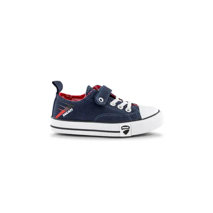 DUCATI Sneakers blu da bambino in tessuto con strappo