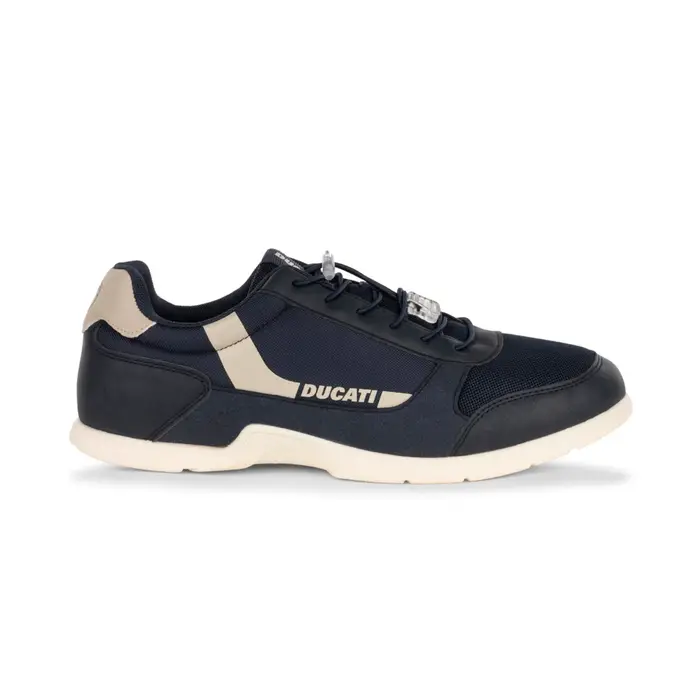 DUCATI Sneakers da uomo blu con lacci elastici
