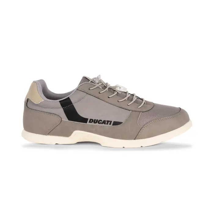 DUCATI Sneakers grigie da uomo con lacci elastici