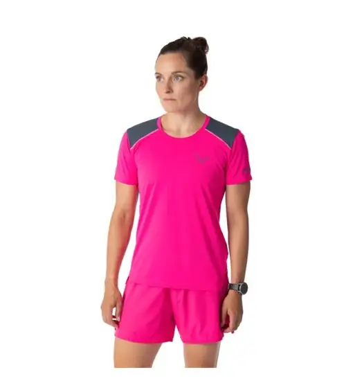 Dynafit Sky W - maglia trail running - donna Dark Pink