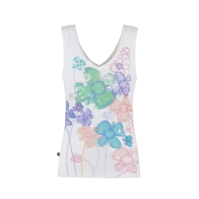 E 9 Canotta Arrampicata Nancy Bianco Donna