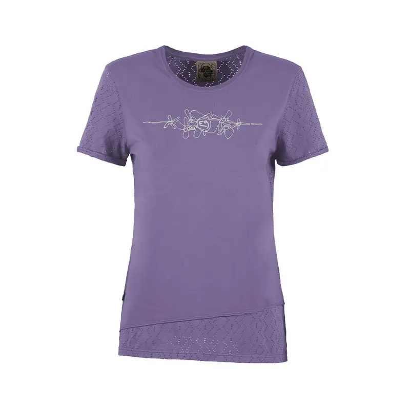 E 9 T-Shirt Arrampicata Bonny Wisteria Donna